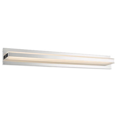 Fusion Acrylic Solid Bar Led Vanity In Chrome