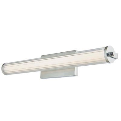 Macie Fluted Clear Glass Vanity In Chrome