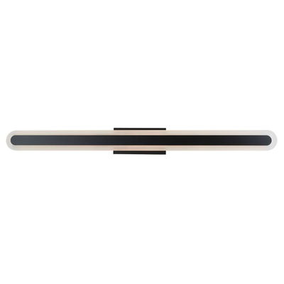 Camy 12mm Solid Acrylic Wall Vanity Fixture In Matte Black