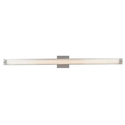 Macie Ribbed Square Glass Vanity In Chrome