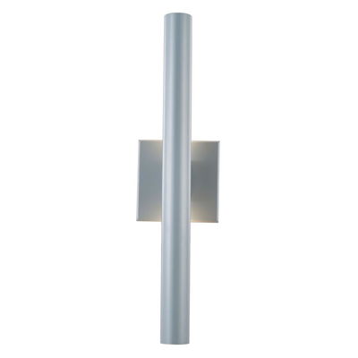 Obelisk Reflective Tube Light Wet Location Wall Fixture In Silica