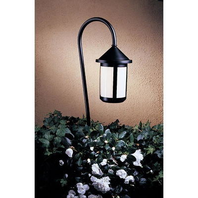 Low Voltage 6" Berkeley Fixture With 36" Bo Peep Stem in Antique Brass