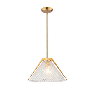 Baltic Collection 1 Light Pendant Brass