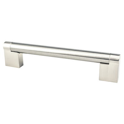 Contemporary Advantage Three 128mm Center to Center Bar Pull in Brushed Nickel