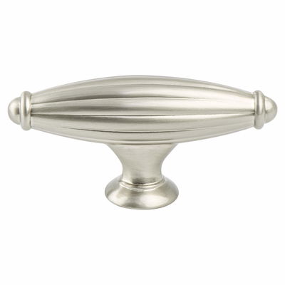 Advantage Plus Five Fluted Knob in Brushed Nickel