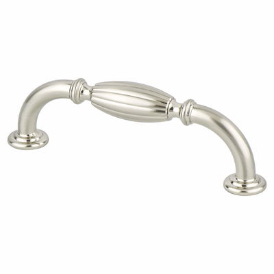 Advantage Plus Five 96mm Center to Center Fluted Pull in Brushed Nickel