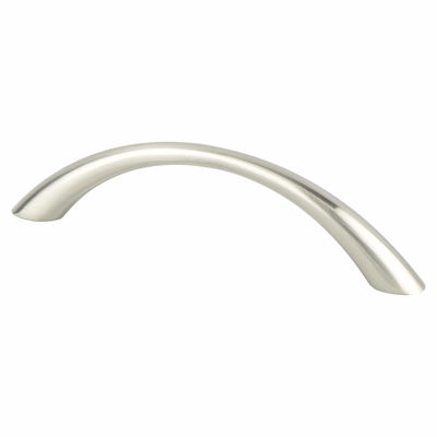 Contemporary Advantage Four 96mm Center to Center Tapered Arch Pull in Brushed Nickel