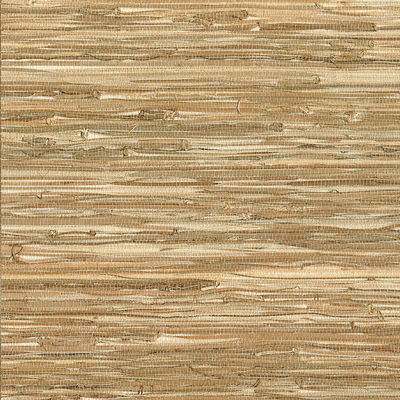 Kenneth James Meho Neutral Grasscloth Wallpaper