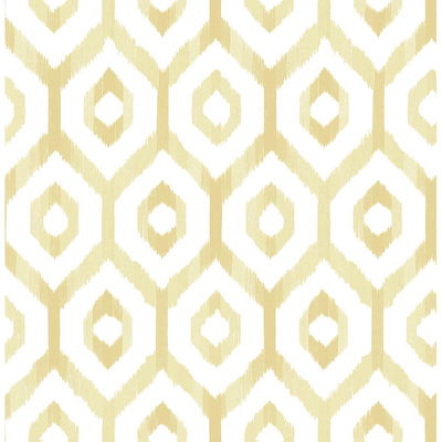 A-Street Prints Lucia Yellow Diamond Wallpaper