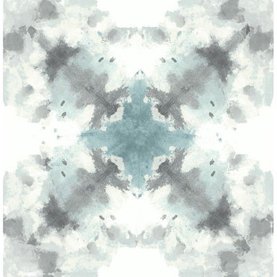 A-Street Prints Mysterious Teal Abstract Wallpaper