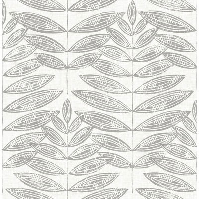 A-Street Prints Akira Dove Leaf Wallpaper