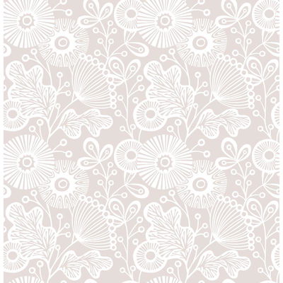 A-Street Prints Ana Rose Rose Floral Wallpaper
