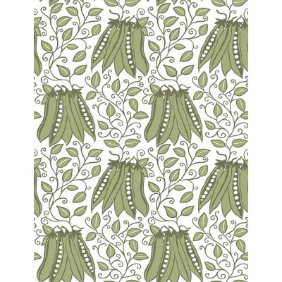 A-Street Prints Peas in a Pod Olive Garden Wallpaper