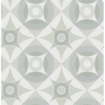 A-Street Prints Ellis Sage Geometric Wallpaper