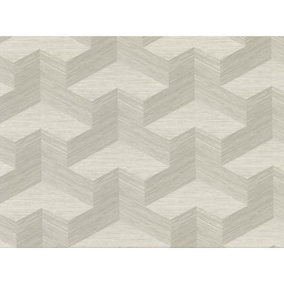 A-Street Prints Y Knot Light Grey Geometric Texture Wallpaper