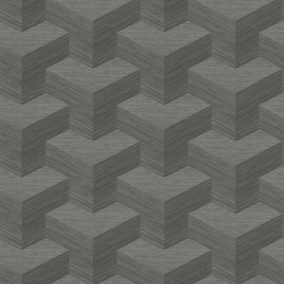 A-Street Prints Y Knot Grey Geometric Texture Wallpaper
