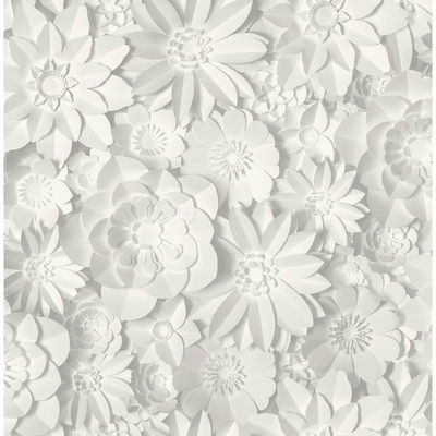 Fine Decor Dacre White Floral Wallpaper