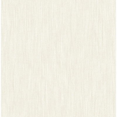 A-Street Prints Chenille Off White Faux Linen Wallpaper