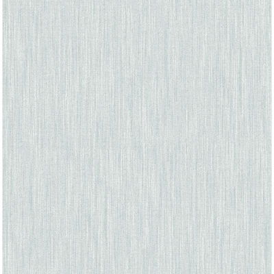 A-Street Prints Chenille Light Blue Faux Linen Wallpaper