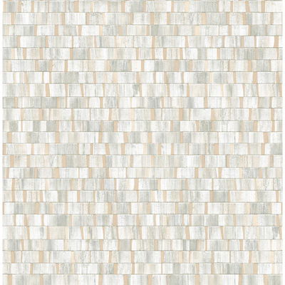 A-Street Prints Dobby Champagne Geometric Wallpaper