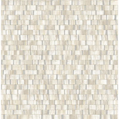 A-Street Prints Dobby Cream Geometric Wallpaper