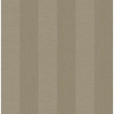 A-Street Prints Intrepid Beige Faux Grasscloth Stripe Wallpaper