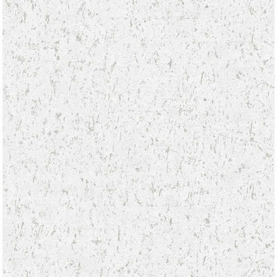 A-Street Prints Guri White Faux Concrete Wallpaper