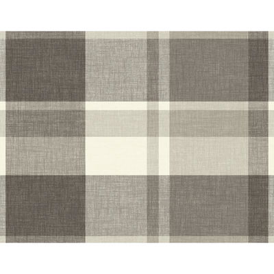 A-Street Prints Madaket Charcoal Plaid Wallpaper
