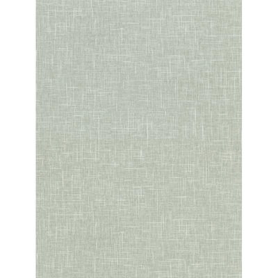 Warner Linville Mint Faux Linen Wallpaper