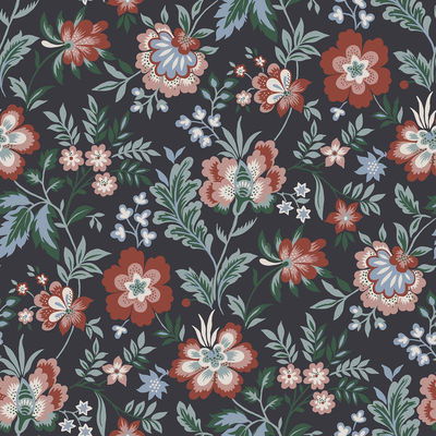 A-Street Prints Athena Multicolor Floral Wallpaper