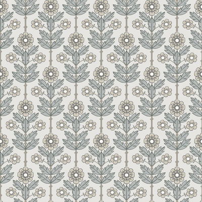 A-Street Prints Aya White Floral Wallpaper