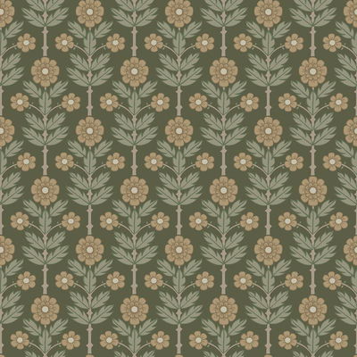 A-Street Prints Aya Green Floral Wallpaper