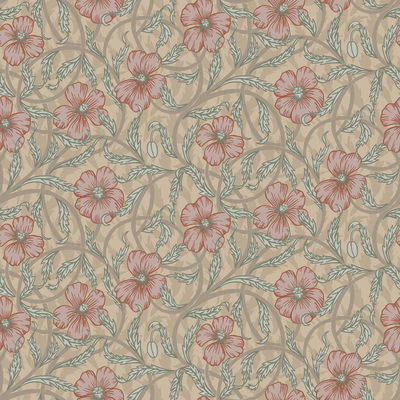 A-Street Prints Imogen Light Brown Floral Wallpaper