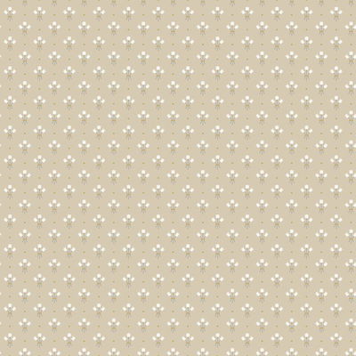 A-Street Prints Lili Beige Miniature Floral Wallpaper