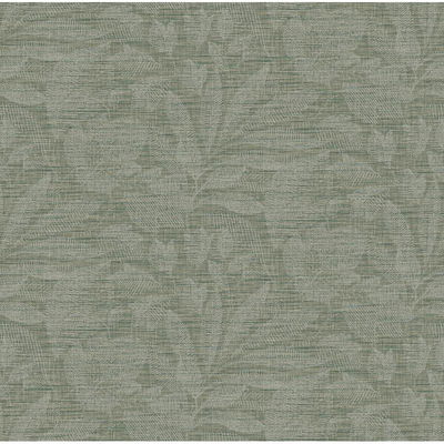 A-Street Prints Lei Jade Leaf Wallpaper