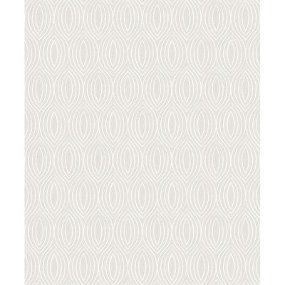 A-Street Prints Rino Silver Ogee Wallpaper