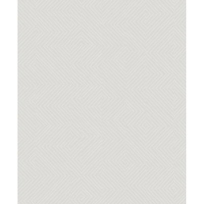 A-Street Prints Ocel Light Grey Geometric Wallpaper