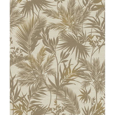 Advantage Saura Brown Frond Wallpaper