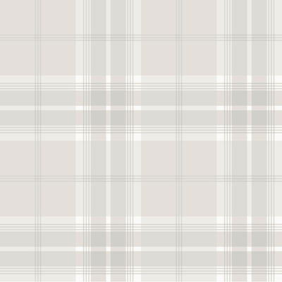 Advantage Sala White Plaid Wallpaper