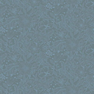 A-Street Prints Wilma Blue Block Print Wallpaper