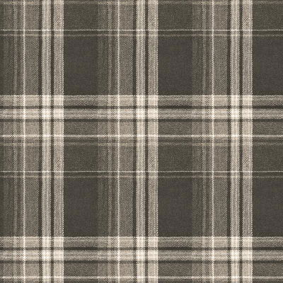 Chesapeake Saranac Dark Brown Flannel Wallpaper
