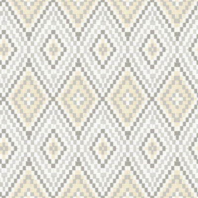 Chesapeake Ganado Beige Geometric Ikat Wallpaper