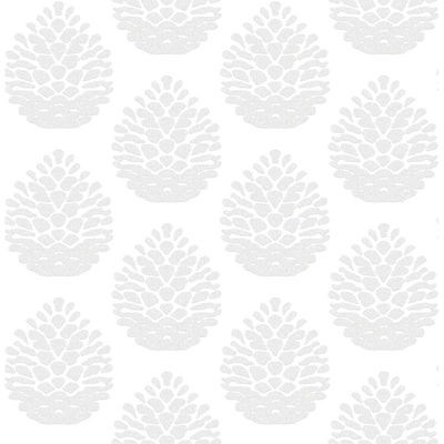 Chesapeake Totem Light Grey Pinecone Wallpaper