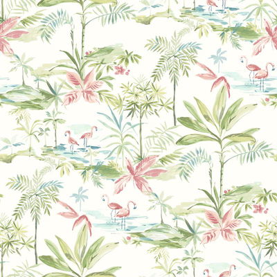 Chesapeake Lagoon Green Scenic Island Wallpaper