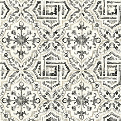Chesapeake Sonoma Black Beach Tile Wallpaper