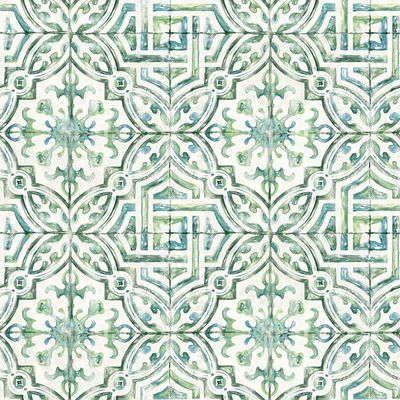 Chesapeake Sonoma Green Beach Tile Wallpaper