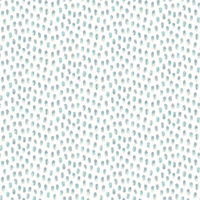 Chesapeake Sand Aqua Painted Dots Wallpaper