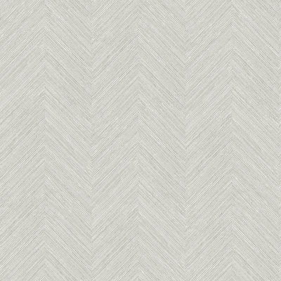 Chesapeake Caladesi Light Grey Faux Linen Wallpaper