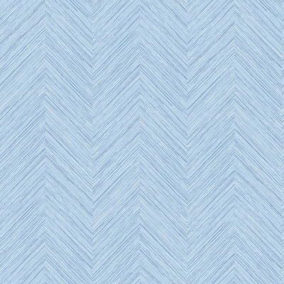 Chesapeake Caladesi Light Blue Faux Linen Wallpaper