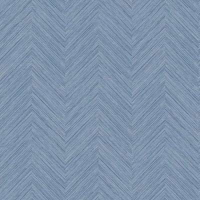 Chesapeake Caladesi Blue Linen Wallpaper